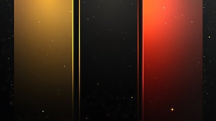 Elegant abstract background with gold, red, and black panels for modern design projects
