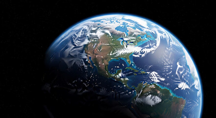 Our Blue Planet: Global View of Continents and Oceans