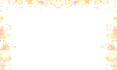 Luxury Gold Glitter With Bokeh Frame Border