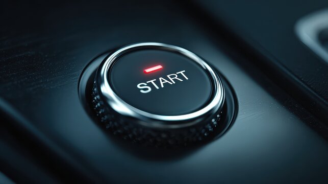 E mobility start button press electric vehicle technology innovation future transportation concept design