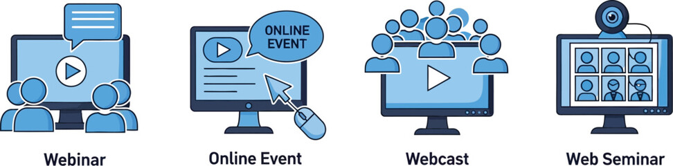Compare webinars webcasts online events and web seminars for business growth