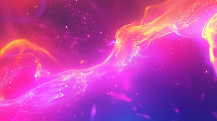 Abstract colorful smoke background with vibrant pink, purple, and yellow hues for creative projects