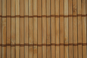 Natural bamboo mat texture for eco friendly or spa wellness concept
