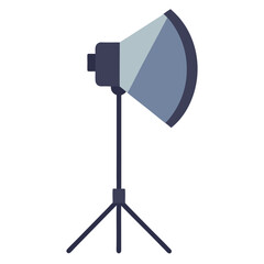 studio flash isolated on white