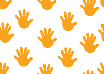 seamless background with hands