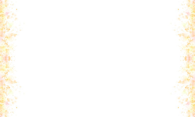 Luxury Gold Glitter With Bokeh Frame Border