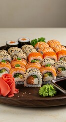 sushi with salmon