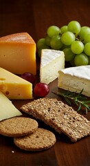 cheese and grapes