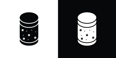 Cork wine icon isolated silhouette on white background. Vector illustration.