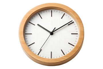 Simple Wooden Wall Clock Minimalist Timepiece for Modern Home Decor