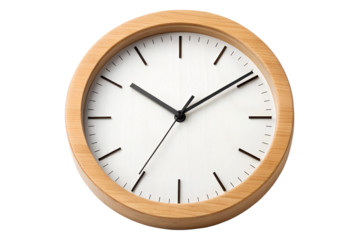 Simple Wooden Wall Clock Minimalist Timepiece for Modern Home Decor