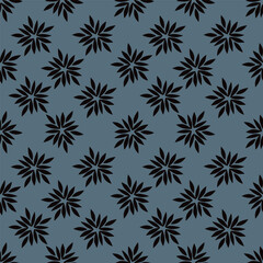 Hand drawn cute flowers, seamless patterns with floral for fabric, textiles, clothing, wall art, wallpaper, cover, banner, poster, interior decor, natural backgrounds.