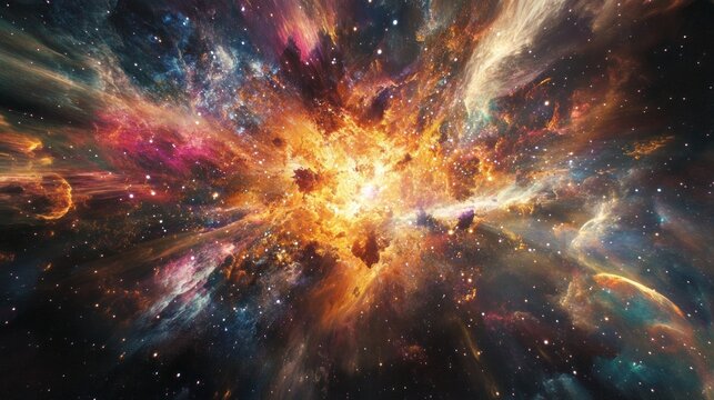 Colorful cosmic explosion