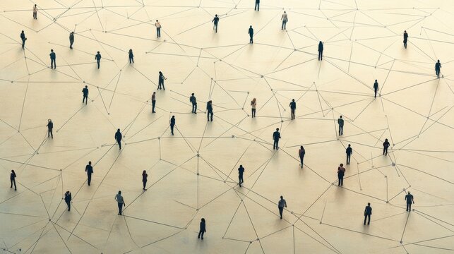 Crowd network system with geometric connections