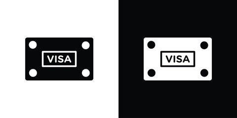 Vesa icon isolated silhouette on white background. Vector illustration.