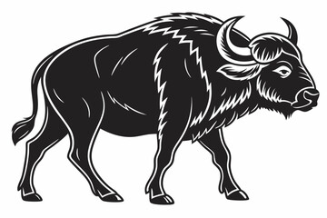 buffalo sihouette black vector