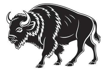 buffalo sihouette black vector
