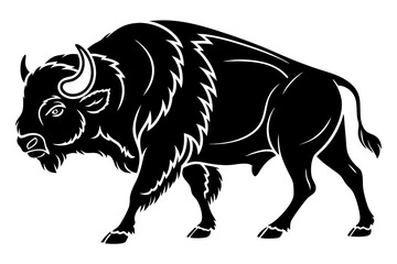 buffalo sihouette black vector