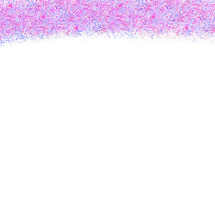 Vibrant abstract paint speckle pattern in pink and blue