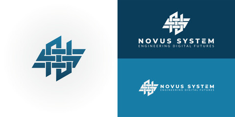 The modern NS emblem, tailored for IT, symbolizes seamless integration, networked solutions, and a unified digital future for an Information Technology brand.