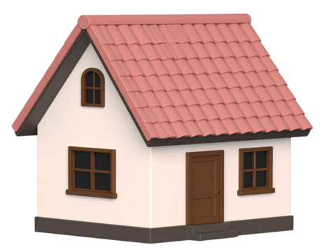 House with a roof HD transparent background PNG Stock Photographic Image.