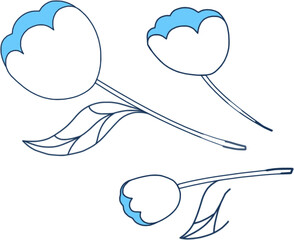 unique flower  vector perfect for design resources, powerpoint, presentation and poster