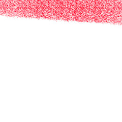 Obraz premium Abstract red textured brush stroke on white