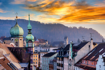 Aerial View Over The Roofs