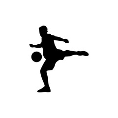 Futsal Player Silhouette Vector