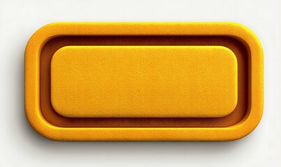 Simple Yellow Rectangular Frame Border with Subtle Glow Effect Textured Surface Design Element