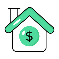 Real Estate Colored Outline Icons