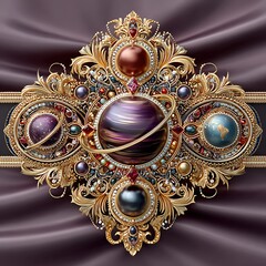 Vintage kamarbandh with floral craftsmanship high resolution picture