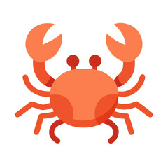 vector illustration of a crab