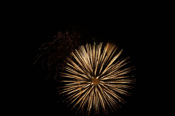 Feu artifice pour faire la fête d'une promotion, un anniversaire