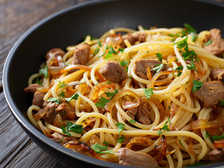 stir fried noodles with chicken