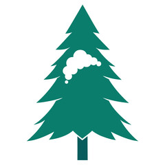 Fototapeta premium christmas tree vector illustration
