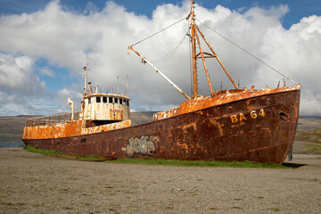 Gardar BA 64 Shipwreck panorama