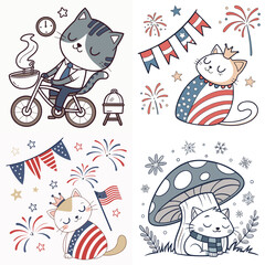 High-Quality sleeping cats Illustrations in Various Styles – SVG Bundle