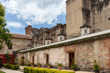view of the old ruins of antigua guatemala