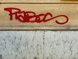 Street graffiti.
