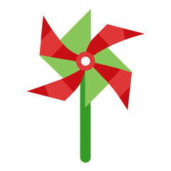 colorful pinwheel isolated on white