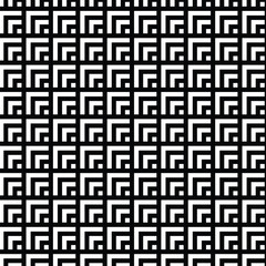 Abstract geometric pattern. A seamless vector background. White and black ornament. Graphic modern pattern. Simple lattice graphic design.