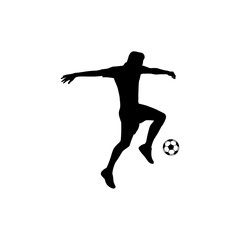 Football Sport Silhouettes in various positions Vector