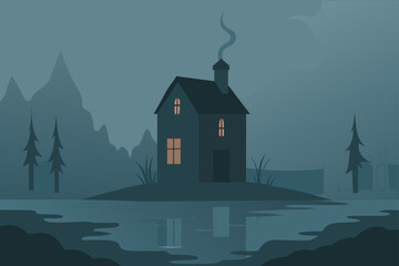 Fototapeta premium vector illustration of church