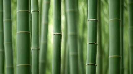 Fototapeta premium Lush green bamboo grove