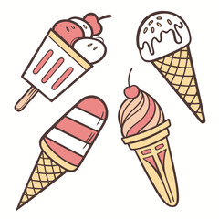 Colorful abstract geometric shapes silhouette isolated on white background