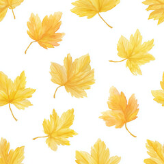 Fototapeta premium autumn leaves seamless pattern