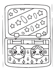 Cute Kawaii Coloring Pages – Fun and Easy Printable Line Art for Kids and Adults, Kawaii Fun Coloring Sheets, Simple and Sweet Line Art for Relaxation, Print
