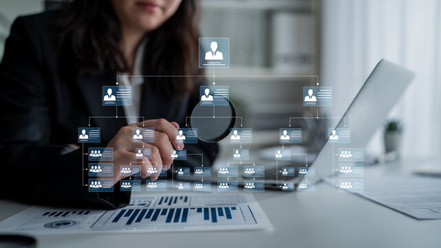 Corporate org chart and team structure show hierarchy, team, and structure for clear organization, management, and operational planning Latch