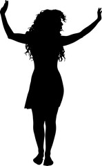 silhouette of a girl